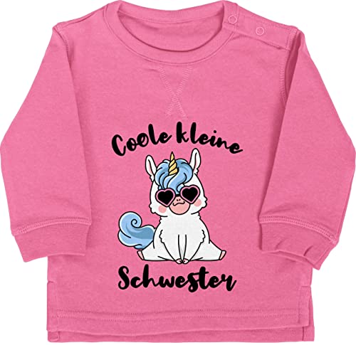 Baby Pullover Jungen Mädchen - Geschwister Bruder und - Ich werde eine große Schwester mit Einhörnern - 18/24 Monate - Pink - geschenkideen geschwisteroutfitset big sister pulli geschwister! von Shirtracer