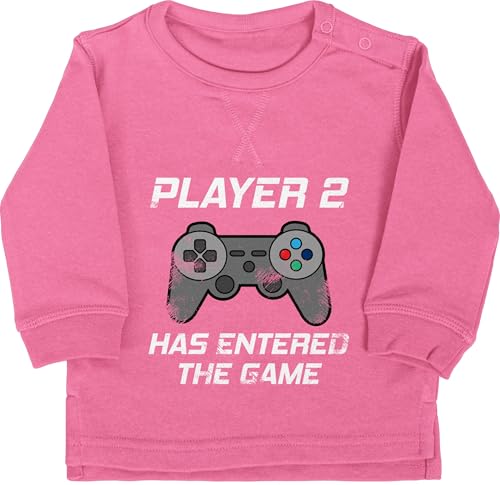 Baby Pullover Jungen Mädchen - Partner-Look Familie - Player 2 has entered the game Controller grau - 12/18 Monate - Pink - geschenk zur geburt nerd born gamer pregnancy gaming babygeschenke Baby Pullover Jungen Mädchen - Partner-Look Familie - Player 2 has entered the game Controller grau - 12/18 Monate - Pink - geschenk zur geburt nerd born gamer pregnancy gaming babygeschenke von Shirtracer