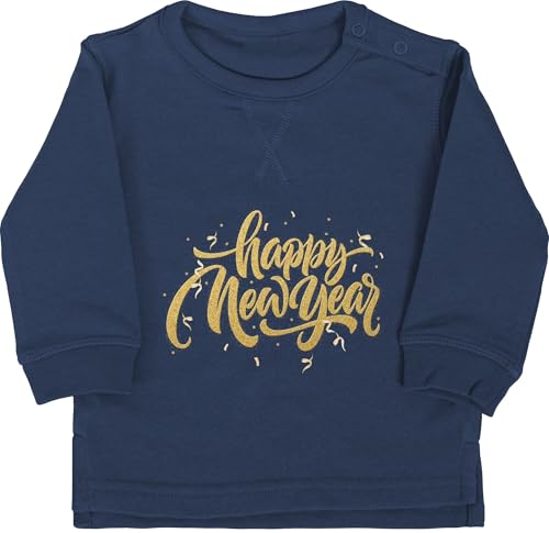 Baby Pullover Jungen Mädchen - Happy New Year I Frohes Neues Jahr I Silvester I Jahreswechsel - 6/12 Monate - Navy Blau - outfit neujahr silvestermotiv sweatshirt silvester, years langarm sylvester Baby Pullover Jungen Mädchen - Happy New Year I Frohes Neues Jahr I Silvester I Jahreswechsel - 6/12 Monate - Navy Blau - outfit neujahr silvestermotiv sweatshirt silvester, years langarm sylvester von Shirtracer