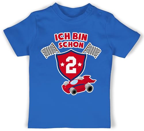 Baby T-Shirt Mädchen Jungen - 2. Geburtstag - Ich Bin Schon Zwei Rennauto - 18/24 Monate - Royalblau - geburtstagsshirt 2 2.Geburtstag Tshirt Jahre zweijährige Shirt Outfit 2, Shirts Baby T-Shirt Mädchen Jungen - 2. Geburtstag - Ich Bin Schon Zwei Rennauto - 18/24 Monate - Royalblau - geburtstagsshirt 2 2.Geburtstag Tshirt Jahre zweijährige Shirt Outfit 2, Shirts von Shirtracer