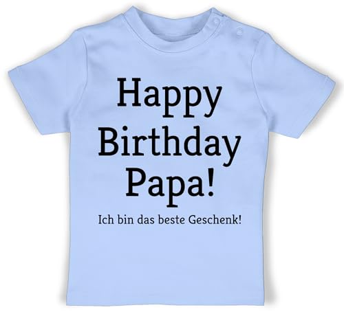 Baby T-Shirt Mädchen Jungen - Event und Anlass Geschenke - Happy Birthday Mama! Ich Bin das Geschenk! - 6/12 Monate - Babyblau - t-Shirts Geburtstag Mama babyshirts Birthday, Mummy Shirts zum von Shirtracer