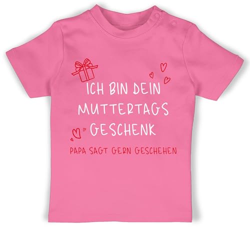 Baby T-Shirt Mädchen Jungen - Muttertag - Ich Bin Dein Muttertagsgeschenk - 18/24 Monate - Pink - 1 muttertagsstrampler muttertags Shirt muttertagsgeschenke Mama Tshirt muttertagsbody Mutter von Shirtracer