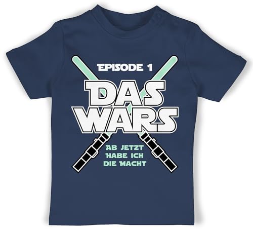 Baby T-Shirt Mädchen Jungen - Zur Geburt - Das Wars Jetzt Habe ich die Macht I - 3/6 Monate - Navy Blau - pinkelparty Geschenke Born sprüche Tshirt lustige babygeschenke Pregnancy Episode 1 Shirt Baby T-Shirt Mädchen Jungen - Zur Geburt - Das Wars Jetzt Habe ich die Macht I - 3/6 Monate - Navy Blau - pinkelparty Geschenke Born sprüche Tshirt lustige babygeschenke Pregnancy Episode 1 Shirt von Shirtracer