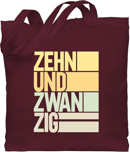 Baumwolltasche - 30. Geburtstag - Zehnundzwanzig - Unisize - Bordeauxrot - lustige geschenk 30 jahre 30th birthday 30ter jutebeutel geschenkbeutel 30.geburtstag stoffbeutel 1994 30iger beutel von Shirtracer