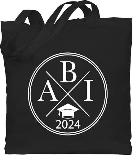 Shirtracer Baumwolltasche - Abitur & Abschluss - Abi 2025 Hipster X - Unisize - Schwarz - abigeschenk abiturgeschenke schulabschluss 24 bauwollbeutel abiturgeschenk geschenke zum bestandenen von Shirtracer