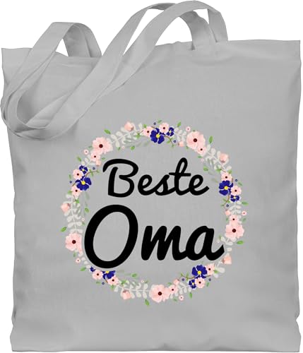 Baumwolltasche - Beste Oma Geschenk - Unisize - Hellgrau - geschenke für groseltern omas omi grandma bag an die kleinigkeit großmutter bester stoffbeutel 2022 tasche babci ist baumwolle der welt von Shirtracer