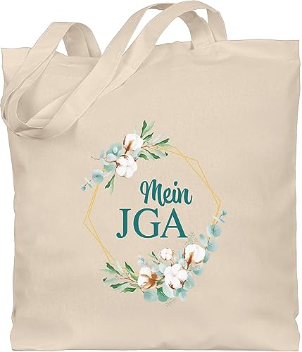 Baumwolltasche - Junggesellenabschied Frauen - Mein JGA Braut Bride - Unisize - Naturweiß - tasche jutebeutel bachelorette party stoffbeutel aus baumwolle jungesselnabschied beutel geschenk von Shirtracer