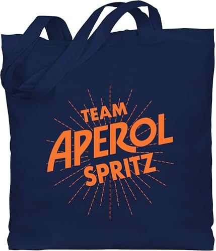 Baumwolltasche - Karneval & Fasching - Taschen - Team Aperol Spritz JGA I Mädelsabend Spritztour Aperol Geschenk - Unisize - Navy Blau - tasche kamellebeutel faschings apperol beutel wurfbeutel von Shirtracer