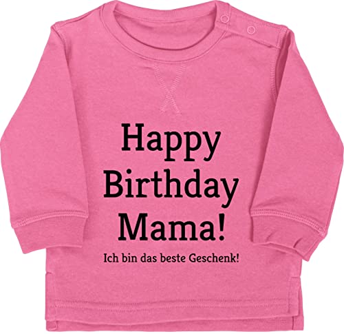 Baby Pullover Jungen Mädchen - Event und Anlass Geschenke - Happy Birthday Mama! Ich bin das Geschenk! - 12/18 Monate - Pink - geburtstag mama mommy alles gute zum für mamas pullis birthday, von Shirtracer