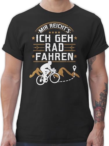 T-Shirt Herren - Fahrrad Bekleidung Radsport - Mir reicht's ich GEH Rad Fahren - M - Schwarz - Fahrrad+Tshirt+männer .Fahrrad männer Tshirt Biker Bekleidungs fahhrad Funshirts Cycling tishrt von Shirtracer