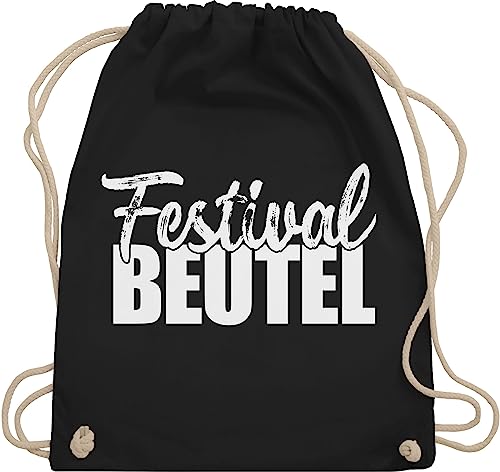 Shirtracer Turnbeutel Rucksack - Zubehör - Festival Beutel - Unisize - Schwarz - sportbeutel für konzerte festival-bag konzert beutelrucksäcke festival+zubehör festivaltasche festivals turnsackerl von Shirtracer