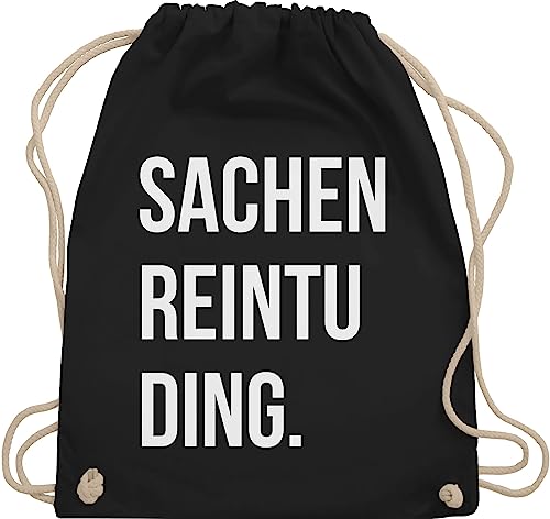 Turnbeutel Rucksack - Festival Zubehör - Sachenreintuding - Unisize - Schwarz - hipster bag festival-bag konzert sach beutel beliebte artikel für teenager mädchen festivaltasche festivals ding von Shirtracer