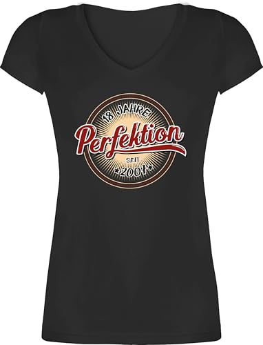 T-Shirt Damen V Ausschnitt - 18. Geburtstag - Achtzehn Jahre Perfektion seit 2007 - XS - Schwarz - mädchen Tshirt Geschenk 18 volljährig 2004 Shirt t 18ter 18ten 18th t-Shirts Geburtstagsgeschenk T-Shirt Damen V Ausschnitt - 18. Geburtstag - Achtzehn Jahre Perfektion seit 2007 - XS - Schwarz - mädchen Tshirt Geschenk 18 volljährig 2004 Shirt t 18ter 18ten 18th t-Shirts Geburtstagsgeschenk von Shirtracer