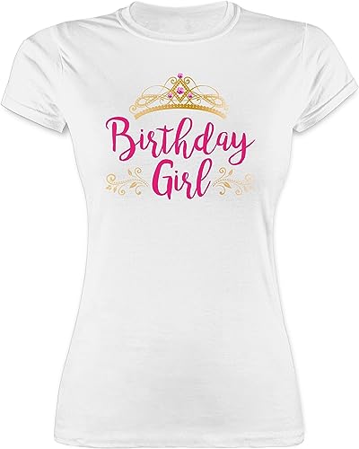 Shirt Damen - Geburtstag - Birthday Girl Krone - M - Weiß - geburtstagsshirt Frauen Geschenk Tshirt Geburtstags t-schirts Geburtstagskind t Erwachsene Shirts t-Shirts 16. Frau t-Shirt Tshirts Shirt Damen - Geburtstag - Birthday Girl Krone - M - Weiß - geburtstagsshirt Frauen Geschenk Tshirt Geburtstags t-schirts Geburtstagskind t Erwachsene Shirts t-Shirts 16. Frau t-Shirt Tshirts von Shirtracer