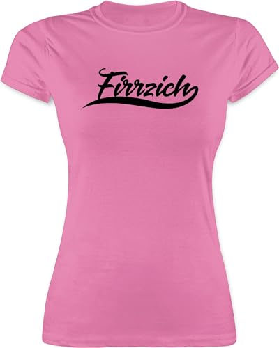 Shirt Damen - 40. Geburtstag - Firrzich - L - Rosa - Geburtstagsgeschenk für Frauen 40 40ig Jahre Tshirt 40er Geschenk zum t t-Shirt glückwunsch Shirts Frau 40ger Funshirts Geschenke vierzigster von Shirtracer