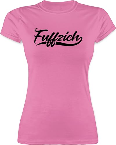 Shirt Damen - 50. Geburtstag - Fuffzich Fünfzig - M - Rosa - 50 Jahre Tshirt Frauen zum 50sten t t-Shirt 50ten für 50ziger Frau 50ger Geschenk Geschenke t-Shirts 50igster Aufdruck mit 50igsten von Shirtracer