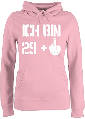 Pullover Damen Hoodie Frauen - 30. Geburtstag - Ich Bin neunundzwanzig + - XL - Hellrosa - Alki 30 zum 30ste 29+ 30.Geburtstags Jahre 30ten 29+1 dreißig Geburstag Geschenke 30.Geburtstag 30ter von Shirtracer