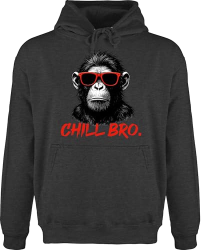 Hoodie Herren Pullover - Chill Bro Cooler AFFE Geschenk Statement lustig I Junge Männer I Zocker Sprüche Teenager Geschenk Gamer I Coole Sprüche Zocken - XS - Anthrazit meliert Hoodie Herren Pullover - Chill Bro Cooler AFFE Geschenk Statement lustig I Junge Männer I Zocker Sprüche Teenager Geschenk Gamer I Coole Sprüche Zocken - XS - Anthrazit meliert von Shirtracer