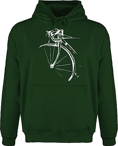 Shirtracer Hoodie Herren Pullover Männer - Bekleidung Radsport - Fahrrad Rennrad - XXL - Dunkelgrün - fahhrad Pulli fahrradfahren Bike Rad .Fahrrad Geschenke für Radfahrer Fahrrad- Radfahren Geschenk von Shirtracer