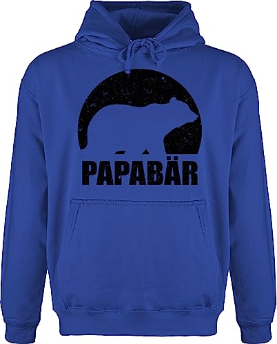 Hoodie Herren Pullover Männer - Geschenk zum Vatertag - Papa Bär I Papabär - L - Royalblau - väter geschenke bester daddy für seinen vater herrentags dad day maennertagsgeschenke papas vaeter von Shirtracer