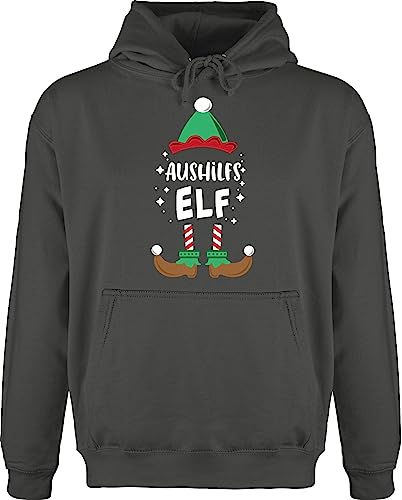 Hoodie Herren Pullover Männer - Weihnachten Aushilfs-Elf I Weihnachtself I Weihnachts Elf I Christmas Elf - M - Anthrazit - weihnachtshoody Weihnachtspullover Hoody Merry x-Mas elfe Pulli von Shirtracer