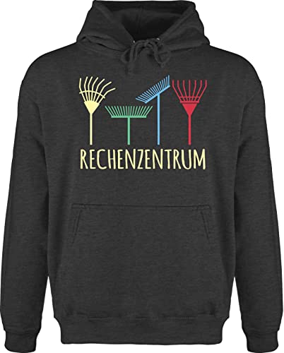 Hoodie Herren Pullover Männer - Hobby Outfit - Rechenzentrum - Geschenk Gärtner Gartenarbeit Geschenkidee - XXL - Anthrazit meliert - garten hoodies gärtnern bluza meska pulli langarm hoody von Shirtracer