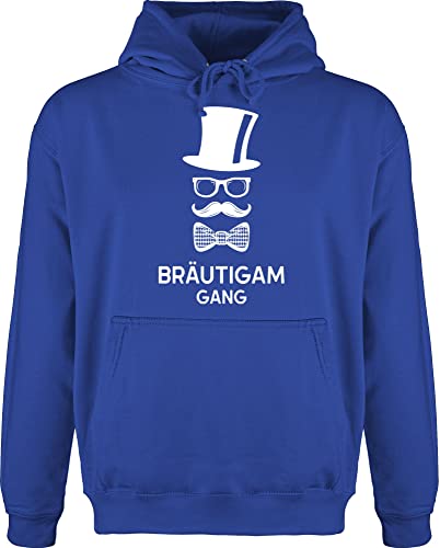 Hoodie Herren Pullover Männer - JGA Junggesellenabschied - Bräutigam Gang Hipster Team Groom - L - Royalblau - jungesellen hochzeit jungesselnabschied jungesellenabschied jungesellenenabschied von Shirtracer