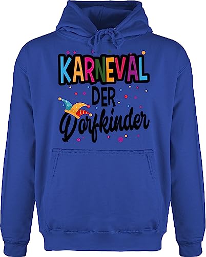 Hoodie Herren Pullover Männer - & Fasching - Karneval der Dorfkinder - schwarz - XS - Royalblau - fasching- pulli outfit carnevale fasching, jeck verkleidet carnival karneva fasnets karnelval von Shirtracer