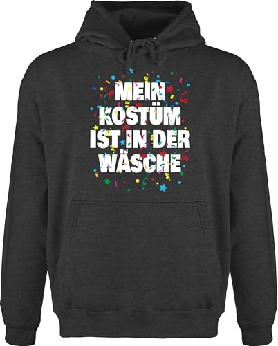 Hoodie Herren Pullover Männer - Karneval & Fasching - Mein Kostüm ist in der Wäsche Konfetti I Fastnacht I Fasnacht I Fasnet - S - Anthrazit meliert - Faschings wäsche Pulli Outfit Karnevals Hoodie Herren Pullover Männer - Karneval & Fasching - Mein Kostüm ist in der Wäsche Konfetti I Fastnacht I Fasnacht I Fasnet - S - Anthrazit meliert - Faschings wäsche Pulli Outfit Karnevals von Shirtracer