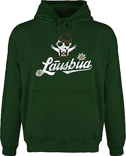 Shirtracer Hoodie Herren Pullover Männer - Kompatibel mit Oktoberfest - Lausbua Baby I Wiesn Lustig Witzig - L - Dunkelgrün - Oktober fest Pulli boarische Oberteil bayerisch huddis bayrischer Abend von Shirtracer