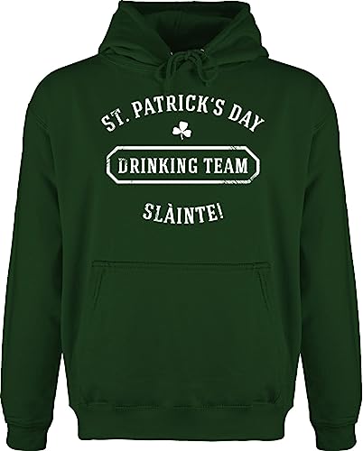 Hoodie Herren Pullover Männer - Patricks - St. Patrick's Day Drinking Team Sláinte - XXL - Dunkelgrün - Kleidung zum Saint Patrick Sankt Pulli s Paddys pullis Outfit st.Patricks Fun-Sweatshirts von Shirtracer