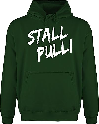 Hoodie Herren Pullover Männer - Pferde - Stallpulli Distressed Reiten - S - Dunkelgrün - pferd geschenk reitbedarf reiter geschenke pferdeartikel pferdefan horses mit pferdespruch pferdefreunde von Shirtracer