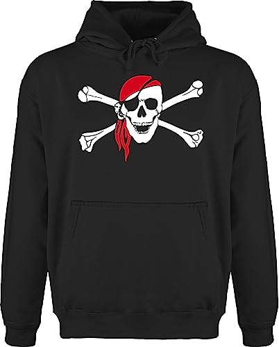 Hoodie Herren Pullover Männer - Piraten & - Totenkopf Pirat Kopftuch - XS - Schwarz - Totenkopf, piratenkopftuch Skull Pirate mit Motiven Skelett totenschädel totenköpfe kopftücher Hoodie Herren Pullover Männer - Piraten & - Totenkopf Pirat Kopftuch - XS - Schwarz - Totenkopf, piratenkopftuch Skull Pirate mit Motiven Skelett totenschädel totenköpfe kopftücher von Shirtracer