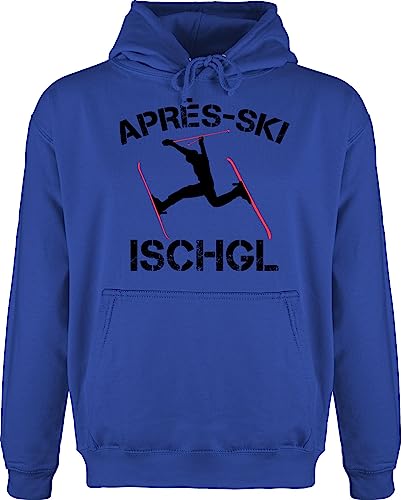 Hoodie Herren Pullover Männer - Skiurlaub - Apres Ski Ischgl - L - Royalblau - Skifahrer Pulli Wintersport Hoody hüttengaudi skioutfit Mottoparty après Party après+ski+Party Fasching apre von Shirtracer