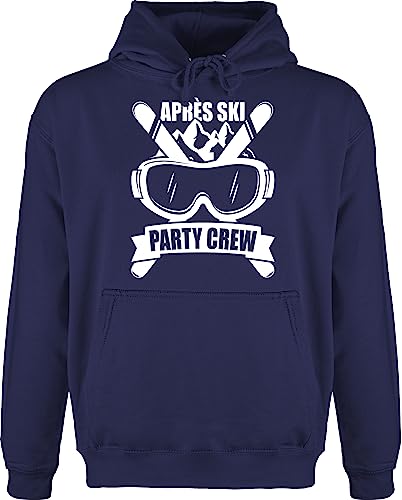 Hoodie Herren Pullover Männer - Skiurlaub - Apres Ski Party Crew - weiß - 3XL - Navy Blau - après-ski Outfit for Men après-ski-Pullover Skifahrer Fun-Kapuzenpullover skioutfit Fun-Sweatshirts von Shirtracer