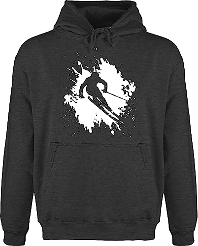 Hoodie Herren Pullover Männer - Snowboard, Ski und mehr - Skifahrer in Action - XS - Anthrazit meliert - Geschenke für Skifahren Pulli Wintersport Kapuzenpullover Hoodie Herren Pullover Männer - Snowboard, Ski und mehr - Skifahrer in Action - XS - Anthrazit meliert - Geschenke für Skifahren Pulli Wintersport Kapuzenpullover von Shirtracer