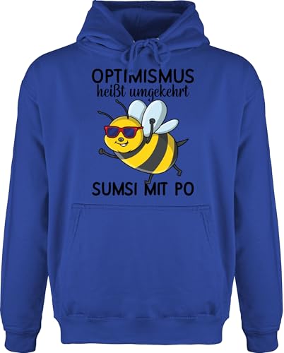 Shirtracer Hoodie Herren Pullover Männer - Sprüche Statement Spruch - Optimismus heißt umgekehrt Sumsi mit Po I Büro Arbeitskollegen - XS - Royalblau - Hoody sprüche+Pullover sprueche bee Shirtracer Hoodie Herren Pullover Männer - Sprüche Statement Spruch - Optimismus heißt umgekehrt Sumsi mit Po I Büro Arbeitskollegen - XS - Royalblau - Hoody sprüche+Pullover sprueche bee von Shirtracer
