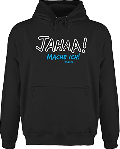 Hoodie Herren Pullover Männer - Sprüche Statement mit Spruch - Mache ich später - XS - Schwarz - Teenager Sachen sprüche+Pullover sprueche jahaa Kuschelpullover Hoodies ausgefallen Hoodie Herren Pullover Männer - Sprüche Statement mit Spruch - Mache ich später - XS - Schwarz - Teenager Sachen sprüche+Pullover sprueche jahaa Kuschelpullover Hoodies ausgefallen von Shirtracer