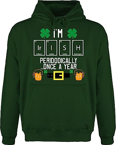 Hoodie Herren Pullover Männer - St. Patricks Day - Im Irish Once a Year - L - Dunkelgrün - Kleidung zum Saint Patrick Sankt pullis Outfit st Patrick's Paddys Hoody s st.Patricks Baumwolle irische Hoodie Herren Pullover Männer - St. Patricks Day - Im Irish Once a Year - L - Dunkelgrün - Kleidung zum Saint Patrick Sankt pullis Outfit st Patrick's Paddys Hoody s st.Patricks Baumwolle irische von Shirtracer