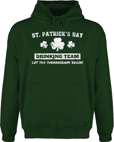 Hoodie Herren Pullover Männer - St. - St Patricks Day Drinking Team Irish Irische - M - Dunkelgrün - Patrick s Patrick’s st+Patrick's+Day st.Patricks Patrick's Patrick. Sankt Geschenk Saint von Shirtracer