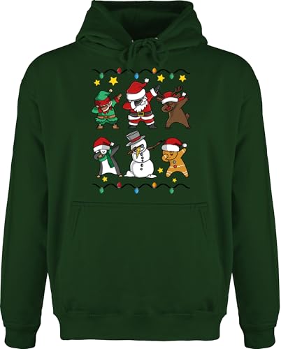 Hoodie Herren Pullover Männer - Weihnachten Geschenke Christmas Bekleidung - Dabbing Weihnachtsmann - XS - Dunkelgrün - weihn.Pulli Weihnachtspullover weihnachtsmotiv Xmas Pulli weihnachtspulli Hoodie Herren Pullover Männer - Weihnachten Geschenke Christmas Bekleidung - Dabbing Weihnachtsmann - XS - Dunkelgrün - weihn.Pulli Weihnachtspullover weihnachtsmotiv Xmas Pulli weihnachtspulli von Shirtracer