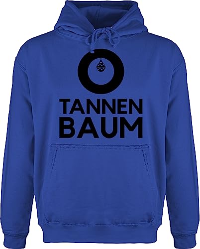 Hoodie Herren Pullover Männer - Weihnachten Geschenke Christmas Bekleidung - O Tannenbaum - Schwarz - L - Royalblau - Weihnachts Weihnachtspullover weihnachtsmotiv Pulli weihnachspullis weihnacht von Shirtracer