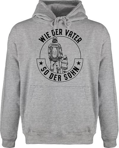 Shirtracer Hoodie Herren Pullover Männer - Wie der Vater so der Sohn Feuerwehr Schwarz - XXL - Grau meliert - Pulli feuerwehrgeschenk Papa Hoody feuerwehrmann feuerwehrgeschenkartikel Shirtracer Hoodie Herren Pullover Männer - Wie der Vater so der Sohn Feuerwehr Schwarz - XXL - Grau meliert - Pulli feuerwehrgeschenk Papa Hoody feuerwehrmann feuerwehrgeschenkartikel von Shirtracer