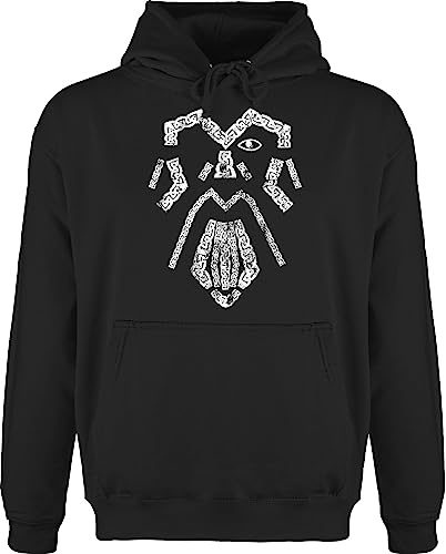 Shirtracer Hoodie Herren Pullover Männer - Wikinger & Walhalla - See You in Valhalla - 3XL - Schwarz - Vikings Skull herrenpullies vikinger Viking Pulli Wikinger&Walhalla Totenkopf Hoody Wikinger. von Shirtracer