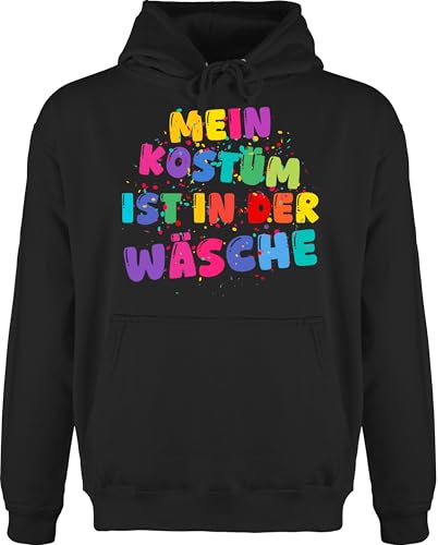 Shirtracer Hoodie Herren Pullover Männer - & - Mein Kostüm ist in der Wäsche I Coole Karnevalskostüme I Karneval Kostüm Fasching Ersatzkostüm Fastnacht lustig I Fasnacht - XXL - Schwarz - Faschings von Shirtracer