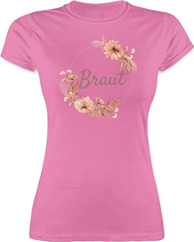 Shirt Damen - JGA Junggesellenabschied Frauen - Braut Bride - M - Rosa - Shirts junggesellinnenabschied jungesellinnenabschied Boho t-Shirt junggesellinnenabschied-Frauen-Tshirt- von Shirtracer