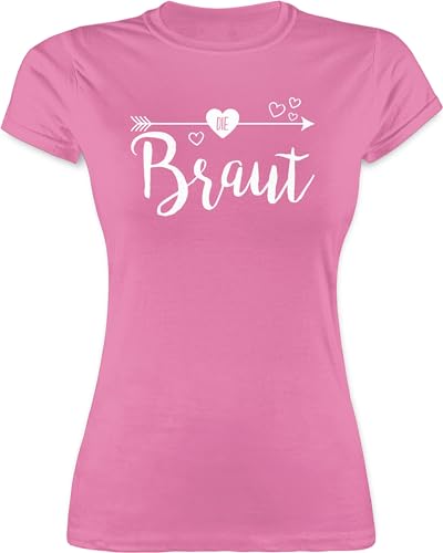 Shirt Damen - JGA Junggesellenabschied Frauen - Die Braut - L - Rosa - junggesellinnenabschied-Frauen-Tshirt- junggesellinnenabschied The Bride t Shirts jungesellinnenabschied Frau Tshirt JGA-Shirt von Shirtracer