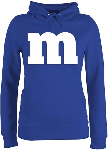 Pullover Damen Hoodie Frauen - & Fasching - M Aufdruck Karneval I M&M Schokolinse I MM Fastnacht I Fasnacht I Fasnet - XL - Royalblau - partnerpulli karnevalspullover Faschings m& Hoody Pullover Damen Hoodie Frauen - & Fasching - M Aufdruck Karneval I M&M Schokolinse I MM Fastnacht I Fasnacht I Fasnet - XL - Royalblau - partnerpulli karnevalspullover Faschings m& Hoody von Shirtracer