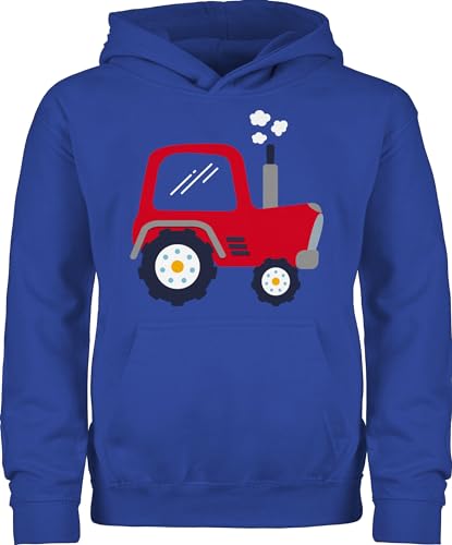 Hoodie Jungen Mädchen - Traktoren - Kinder Traktor - 140 (9/11 Jahre) - Royalblau - Pullover Kind trecker mit Pulli Junge kinderpullover sprüche huddis Geschenk Fahren Fan Kleinkinder von Shirtracer