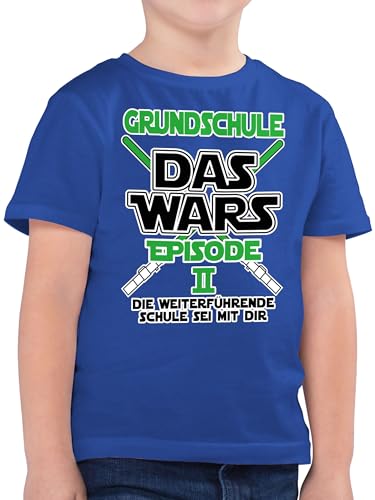 Kinder T-Shirt Jungen - Einschulung Junge - Grundschule Das Wars Episode 2 Die weiterführende Schule sei mit dir I Geschenk Schulwechsel - 164 (14/15 Jahre) - Royalblau - abschluss 4. klasse Shirt von Shirtracer
